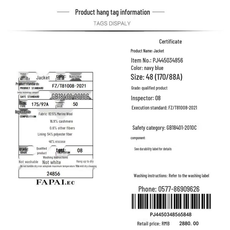 FAPAI.EC Herren Warme Jacke