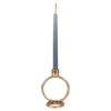 Gold Metal Candlestick Stand for a Long Candle Decorative Table 15 cm