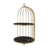 Storage Rack Light Luxury Finishing Table Rack Nordic Style Skin Care Product Bird Cage Rack