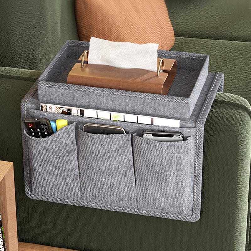 Sofa Armrest & Dormitory Bedside Storage Bag - Multifunctional Organizer for Cars & More
