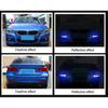 2Pcs Car Sticker Bumper Protector Reflective Strips Auto Motorcycle Anti-Scratch Warning Stickers Carbon Fiber Red Blue White