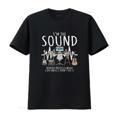 Audio Engineer I M The Sound Nobody Notices Soundman T Shirt Vintage Washed Stretched Versatile Stylish Soft Breathable Homme