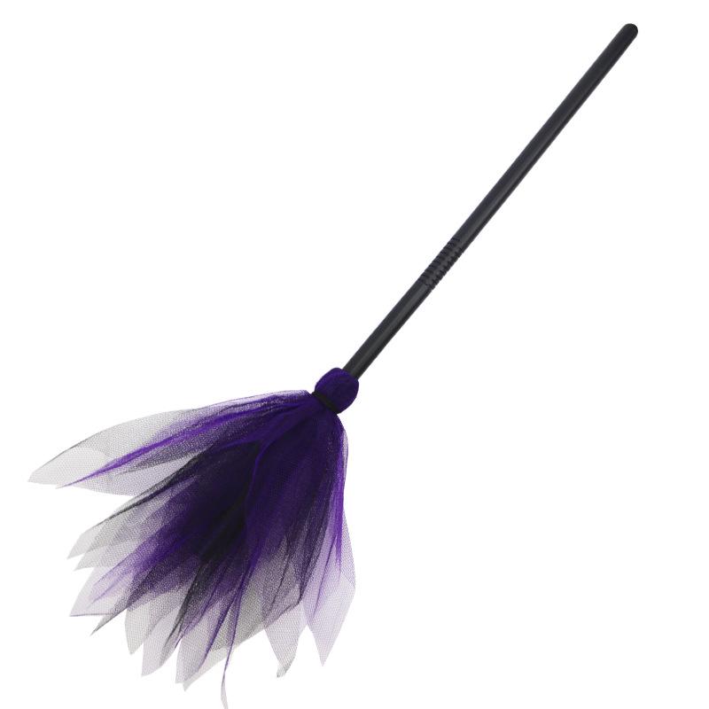 Detachable Witch Broom Halloween Costume Prop for Ghost Festival Party Decor