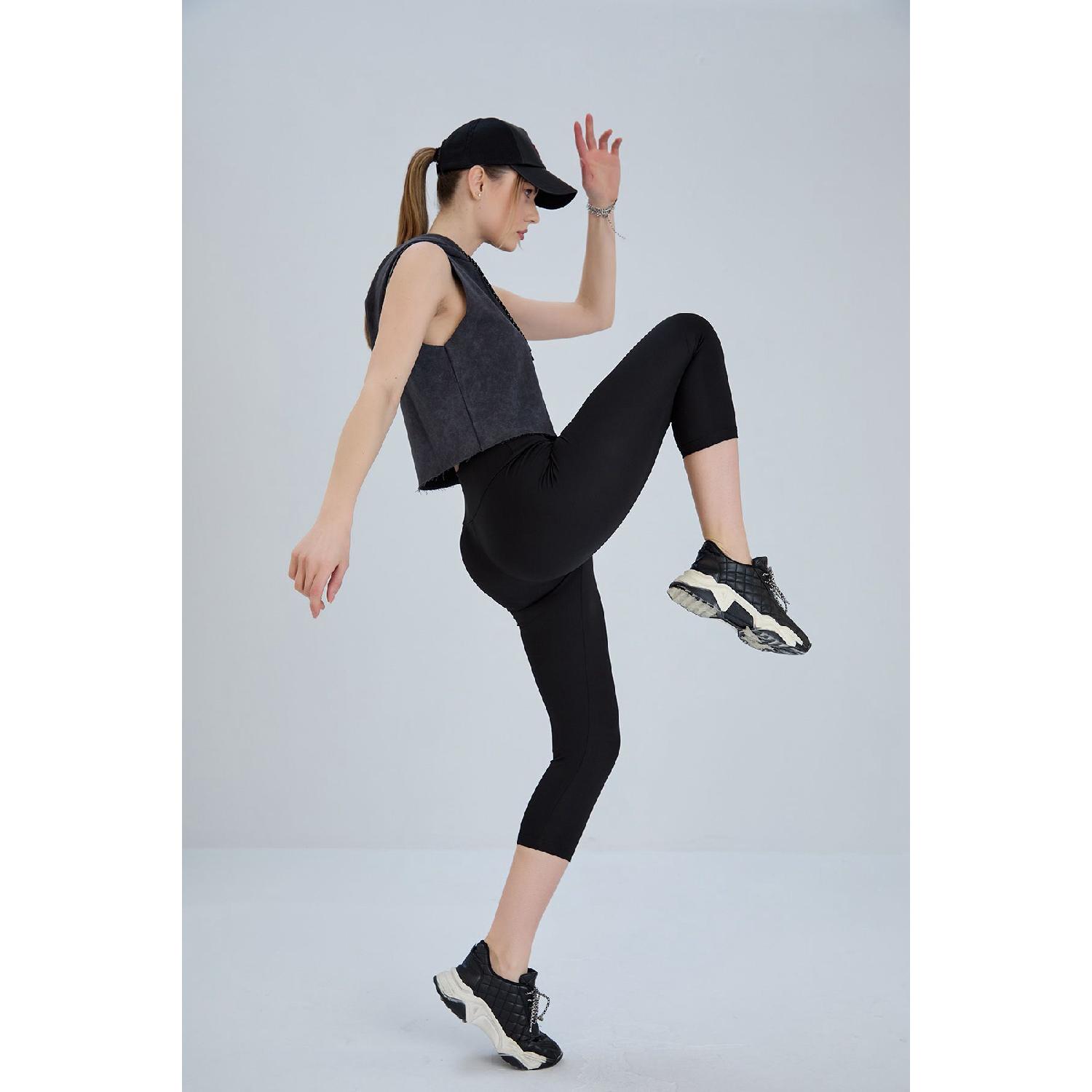 

Diving Fabric Capri Length Recovery Sports Tights S чорний
