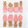 8pcs/set Cookie Cutters Animal Dog Type Stamp Embosser for Biscuit Pastry Bakeware Baking Cookies Molds Kitchen Accessories 1