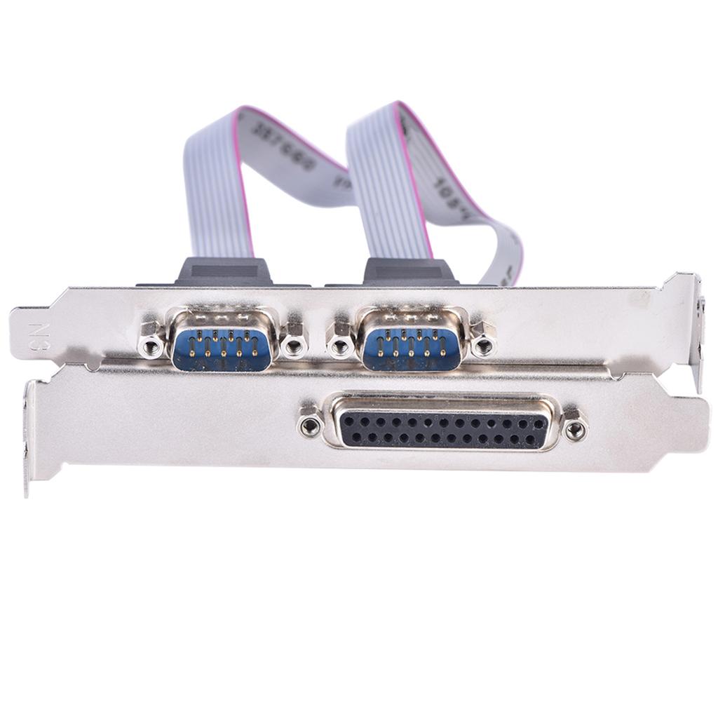 PCIE to 2 DB9 RS232 Serial Ports   1 DB25 Parallel LPT Port Adapter Card for Desktops
