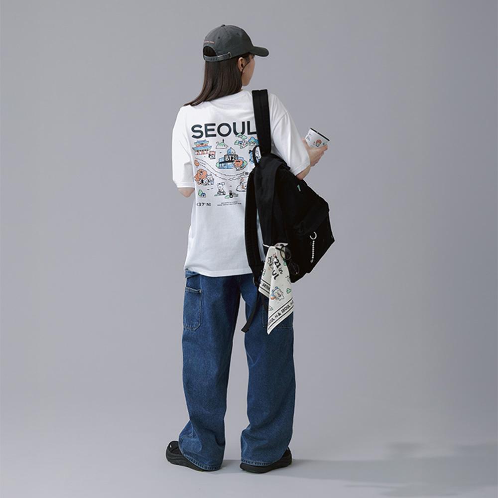 BT21 Seoul Edition Short Sleeve T-shirt VER.1 White
