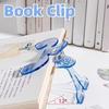 Transparent Page Holder Clip Hands-Free Reading Aid for Book & Documents Portable Mini Acrylic Book Clip for Sheet Music Students Professionals