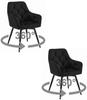 Jork360 Chair - Black Velvet / Black Legs X 2