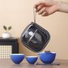 National tide festival gifts gradual change ceramic teapot outdoor camping a pot of four cups travel tea set small set