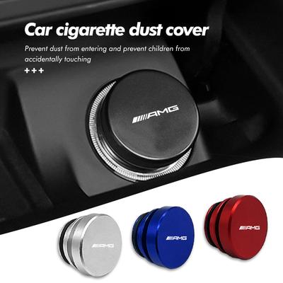 Car Metal Cigarette Lighter Button Cap Dustproof Cover Socket For AMG W202 W212 W213 W220 W221 W222 C180 C200 C260 C300