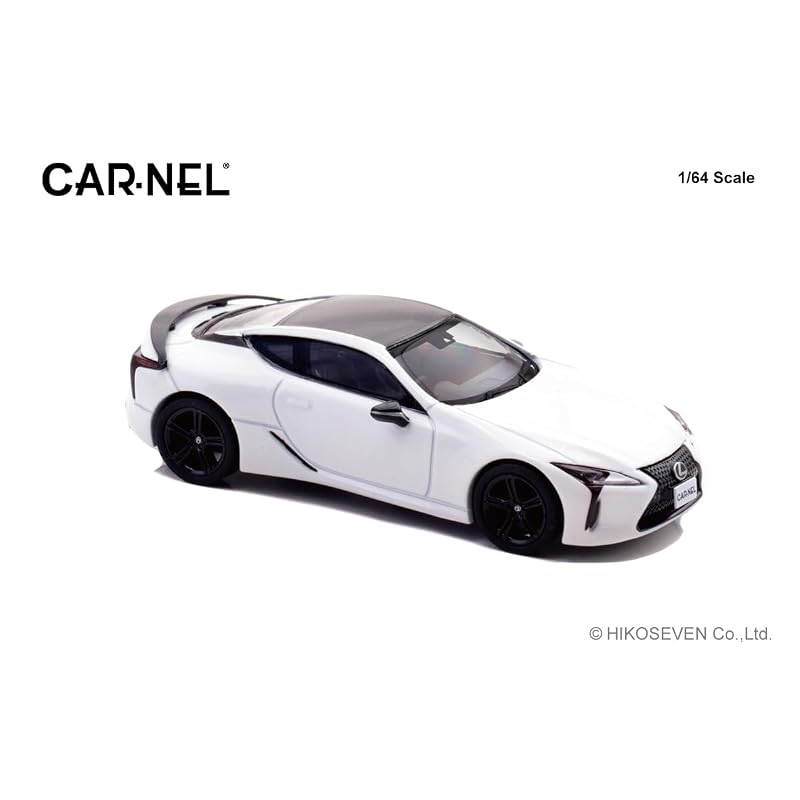 CARNEL 1/64 Lexus LC500 AVIATION 2021 White Nova Glass Flake (Finished Model) CN640043