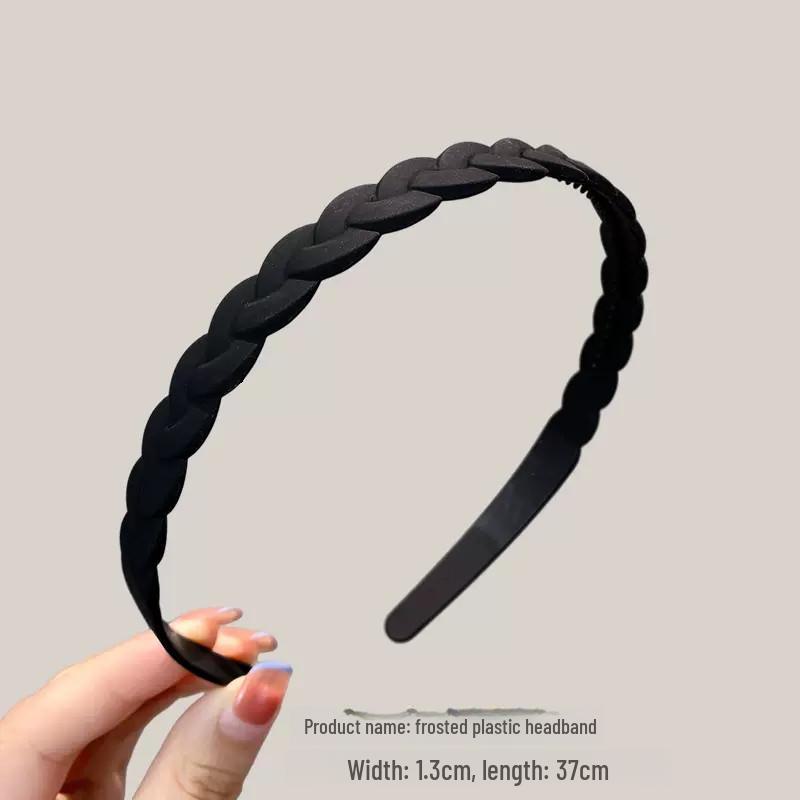 Women's Non-slip Black Headband with Teeth for Face Washing & Facial Masks