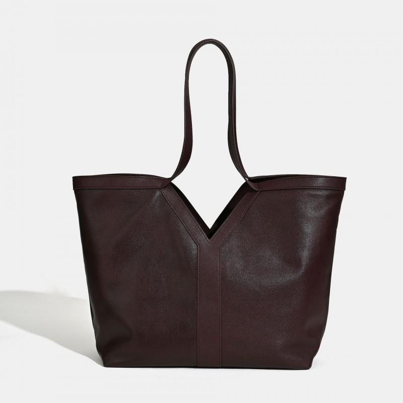 2024 Women s Bag Top-layer Cowhide Tote Large Capacity Commuting Shoulder 30x15x30cm