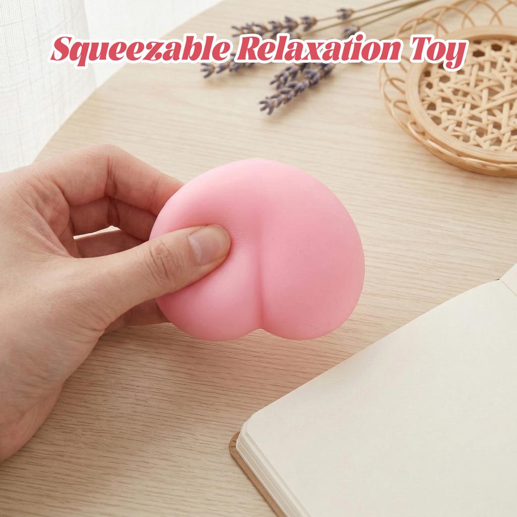 Pee-Pee Peach -Toy – Soft TPR Gel, Adorable Butt-Shaped Dumpling
