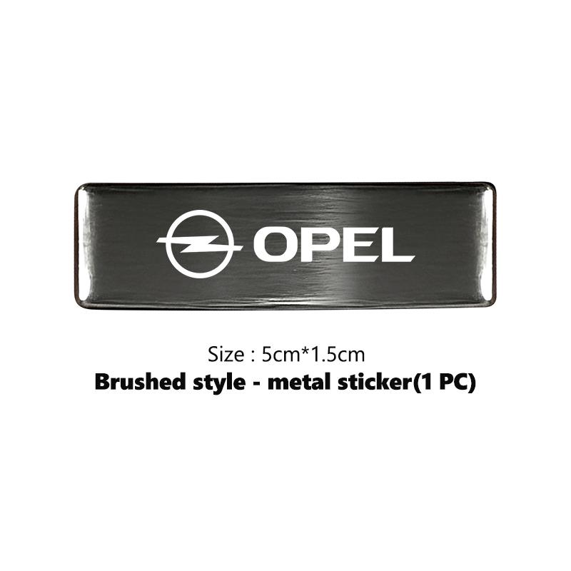 Car Trunk Sticker Emblem Aluminum Alloy Exterior Sticker Decoration Accessories For Opel ADAM ASTRA J K CORSA E INSIGNIA MOKKA