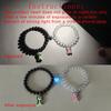 2 Pieces/set Luminous Heart Cute Dinosaur Couple Bracelet Fashion Beaded Bracelet
