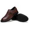 Monk Strap Slip On Genuine Leather Business Men's Shoes Handmade Dress Loafers Men Casual Shoes for Men with Buckle Big Size 49