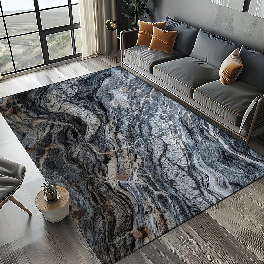 27 Styl Nowa Moda Marmur Czarny Biały Złoty Kamień Dywanik Dywan do Salonu Sypialni Dekoracja Domowa Sofa, Mata Podłogowa Antypoślizgowa