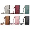 Crossbody Zipper Wallet Card Solt Leather Case for iPhone 14 Pro Max 15 11 12 13 X XS XR 7 8 Plus RFID Strap Lanyard Purse Cover