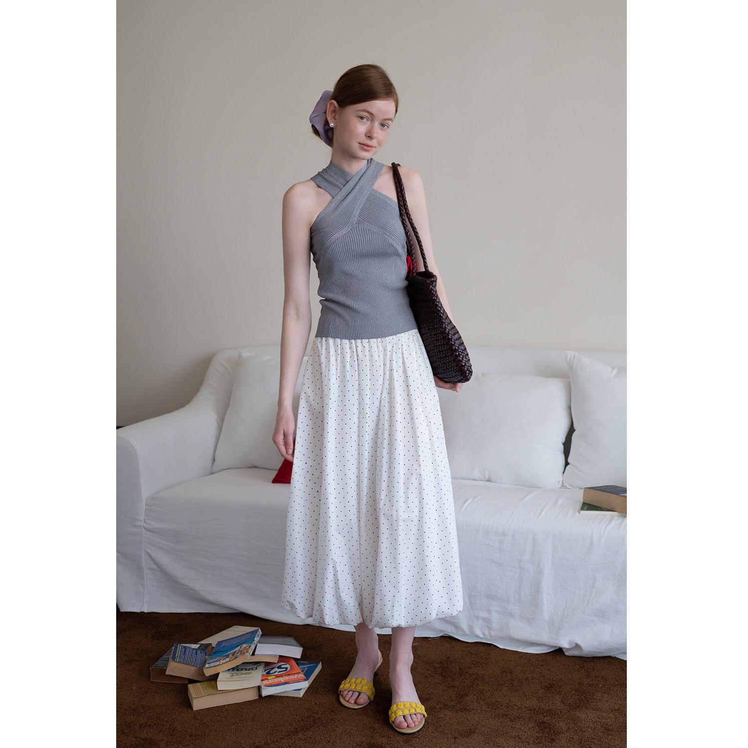 EGGKA Women s Summer French Halter Knit Vest - Slim Fit & Flattering One Size