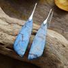Luxury new bohemian natural stone pendant earrings earrings European and American popular retro jewelry jewelry