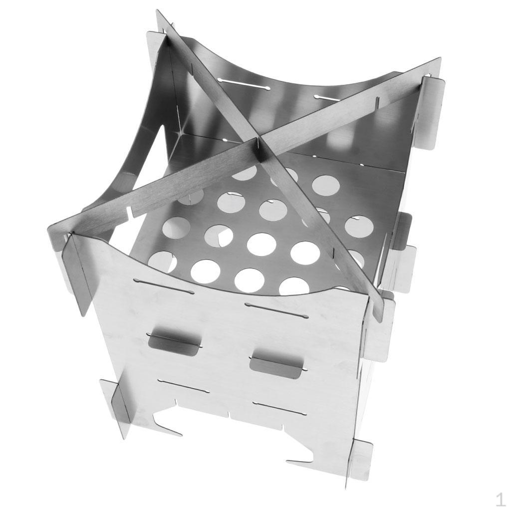 

Foldable Portable Lightweight Stainless Steel Cooking Utensil for Backpacking Hiking Kitchen M