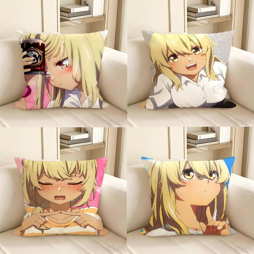1pc Kana Higa Anime Characters Pillow Case Fashion Square Pillowcase Bedroom Sofa Room Ins Decoration Leisure
