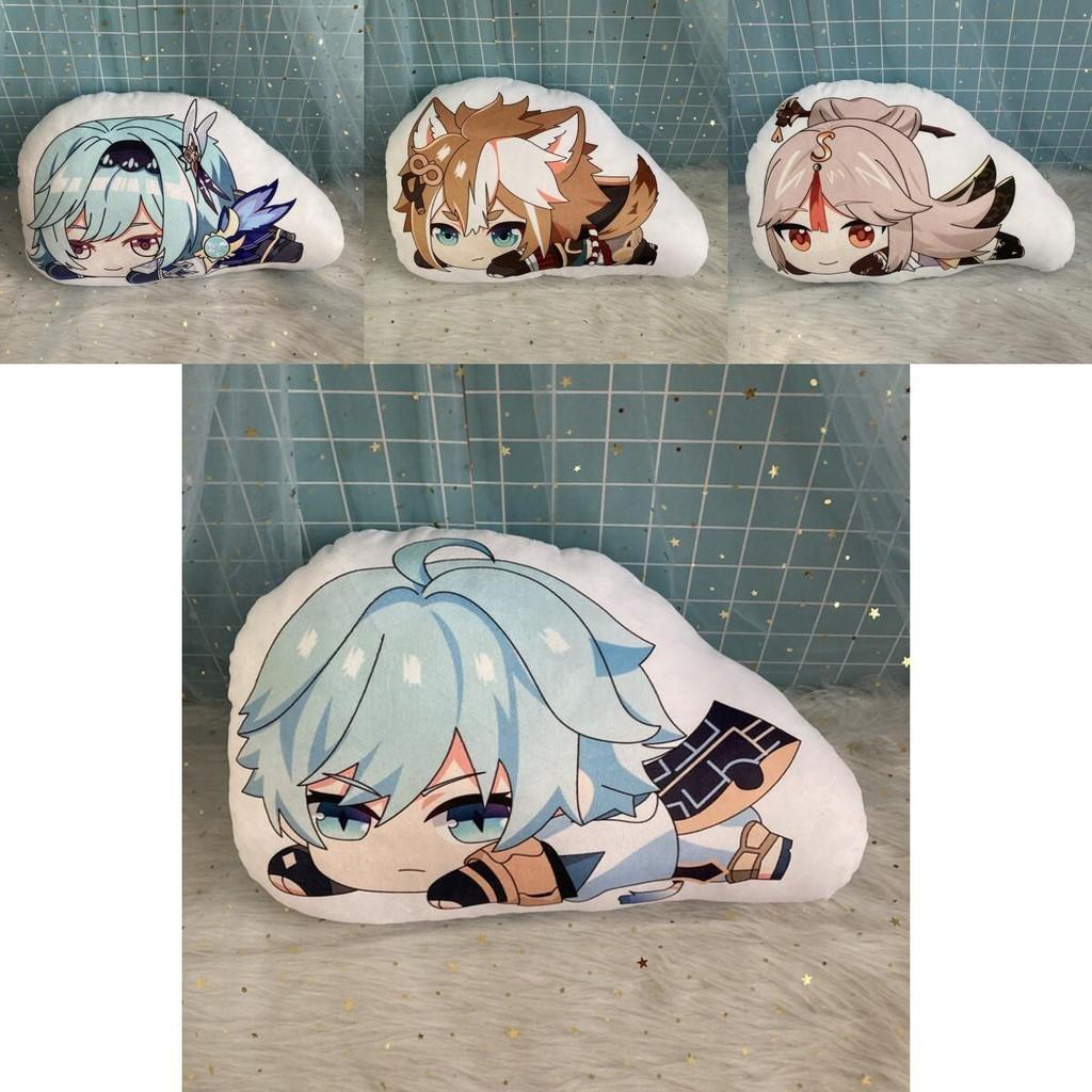 Cute Genshin Impact Zhongli Nilou Sucrose Sleepy Plush Doll Cushion Pillow Xmas Gift