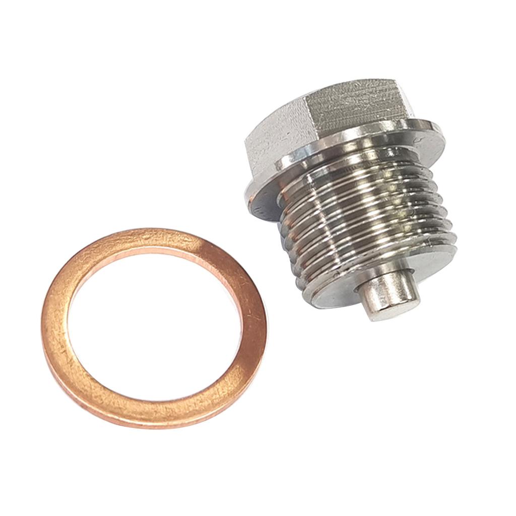 M12x1.25/M14x1.5/M16x1.5 Tappo di Scarico Olio Magnetico Bullone di Scarico Coppa Olio con Rondella Ricambio Auto Tappo di Scarico Olio Motore