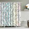 Bathroom Decor Shower Curtain With Butterfly Print Waterproof Fabric Black Rod Pocket For Home Bathroom Accessories Decoration B