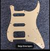 ST Elektrický kytarový pickguard SSH Panel z hliníkové fólie s duálními velkými kulatými otvory pro snímače