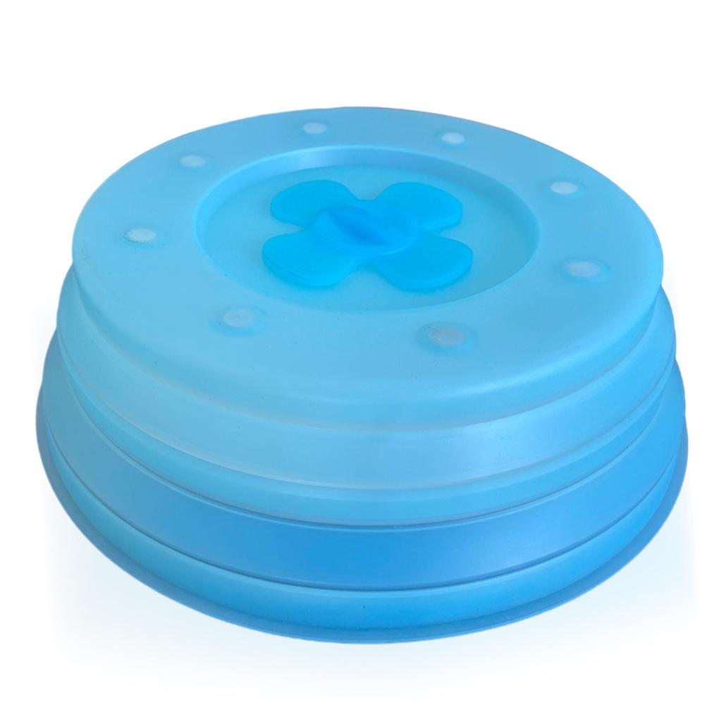 

Microwave Plate Cover Foldable Silicone Food Lid Oven Dish Frying Grease Shield Reusable Guard Household Chef Supplies