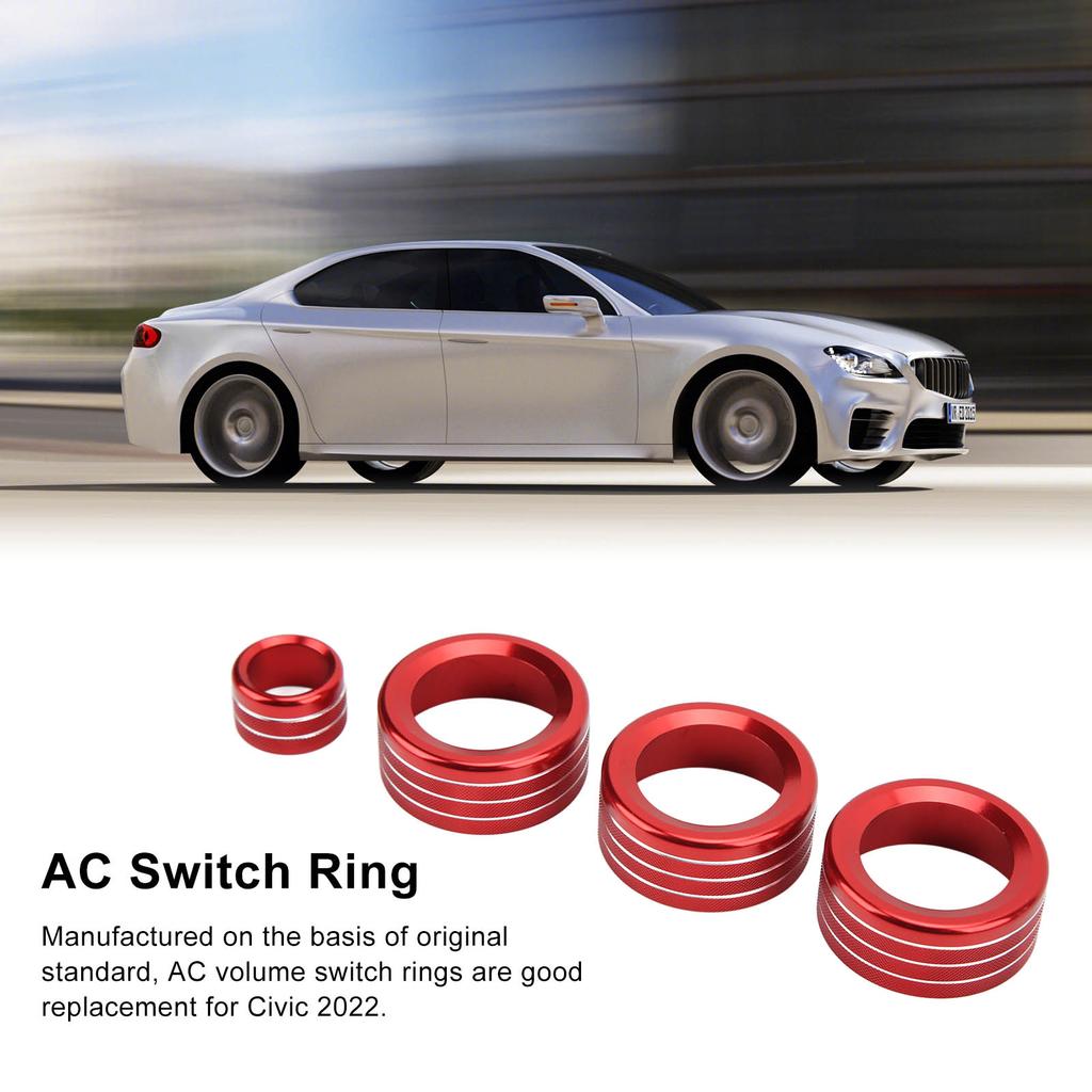 AC Volume Knob Cover Aluminium Alloy Stylish Perfect Fit Replacement for 2022