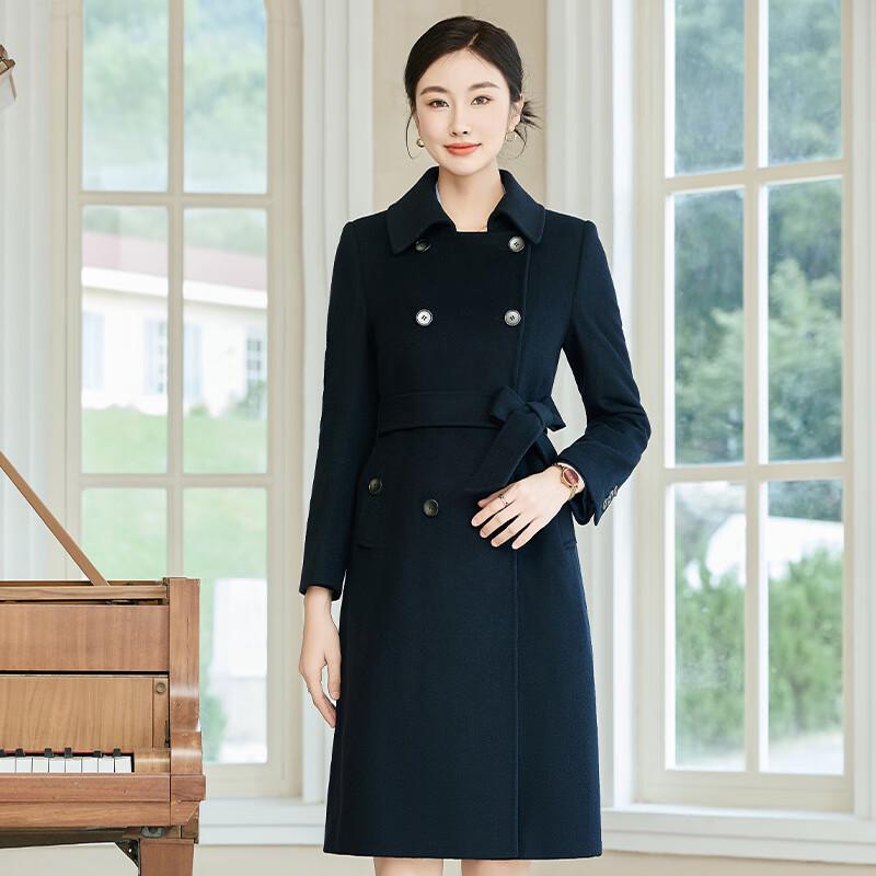 Teluoman Women's Professional 90% Wool Overcoat