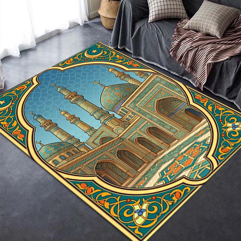 2025 New Muslim Carpet Rug for Living Room Bedroom Home Sofa Decoration,Kids play Non-slip Floor Mat125