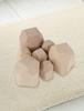 Homraku Wooden Balance Game Board Game 3D Puzzle Stone-Shaped Blocks Stacking Blocks Domino Blocks Table Game Fun for All Ages (Plain)