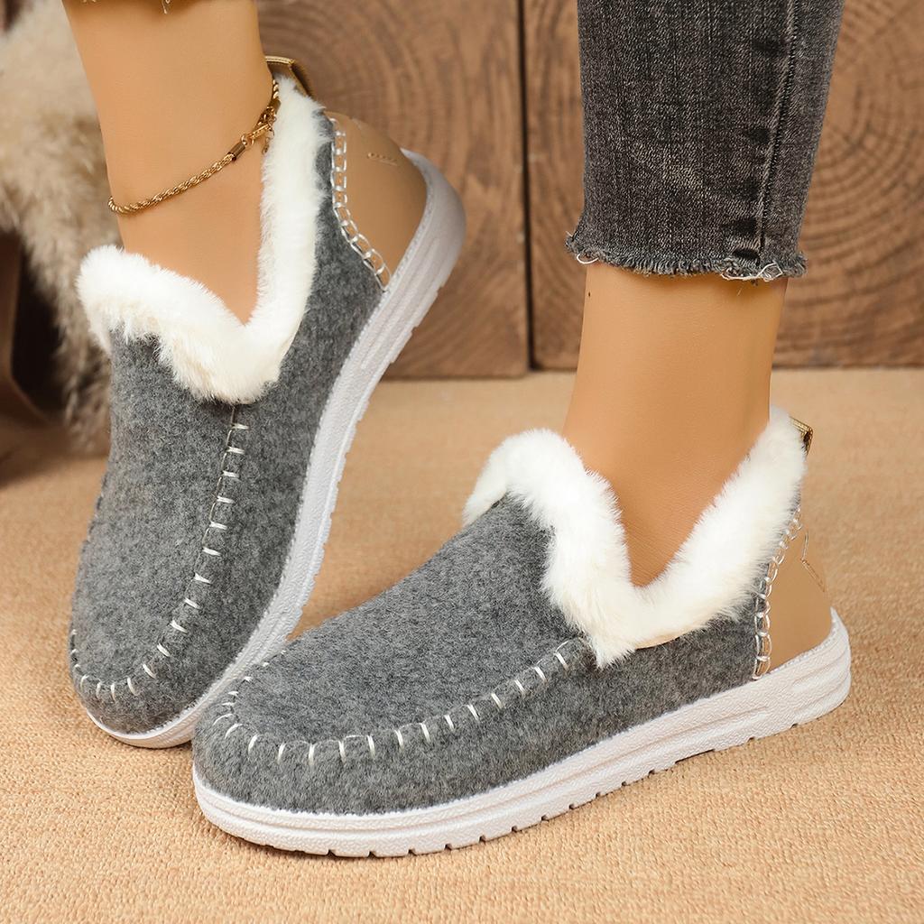 Stivali da Neve Invernali alla Moda per Donna Scarpe Casual alla Moda per Esterno Stivali Retrò Comodi per Donna Stivaletti alla Moda con Pelliccia per Tenere Caldo Donna