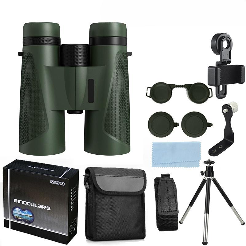 New Binoculars 12×42 HD Remote Viewing Professional Outdoor Straight Tube Glasses Wholesale
