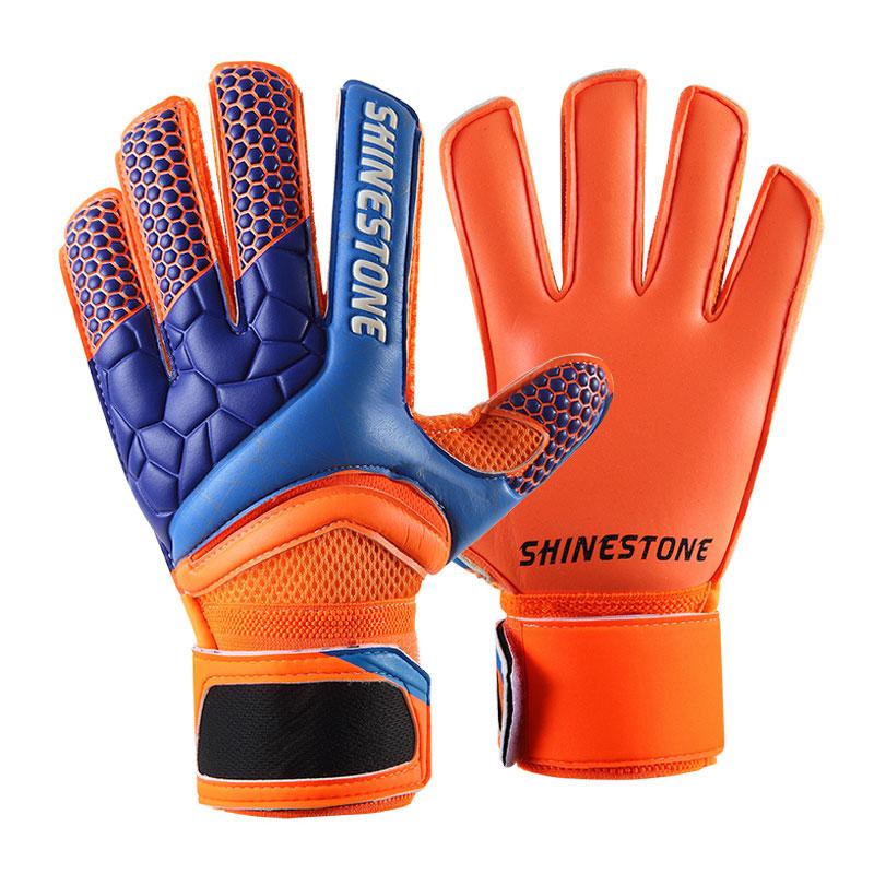 

Men Kids Latex Professional Soccer Trainning Goalkeeper Gloves Thickened with Fingers Protection Football Match Goalie Gloves Children Size 5