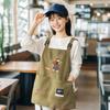 New Waterproof Cartoon Apron Sleeveless Breathable Cooking Aprons Large Pocket Anti-fouling Work Apron Home Kitchen