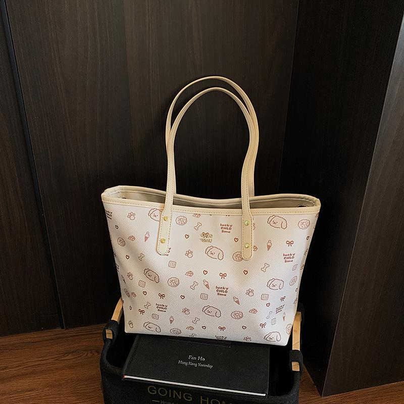 

Сумка большой вместимости женская весенне-летняя универсальная новая повседневная наплечная сумка модная сумка-тоут для通勤