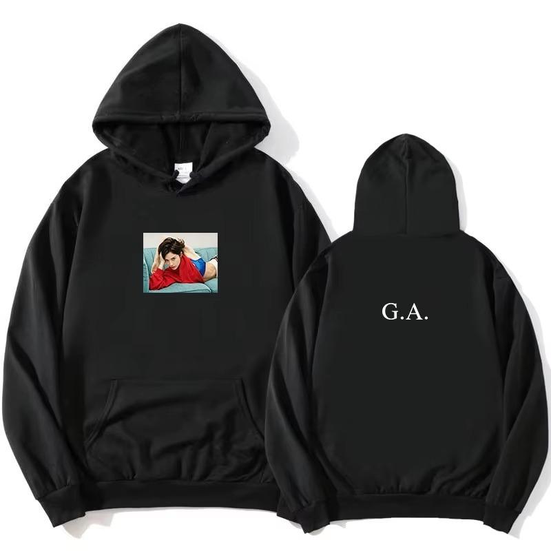 2026 Daughter From Hell G.A. Photo Black Hoodie Gracie Abrams Graphic Design Sweatshirt Long Sleeve Loose Cozy and Versatile 4XL