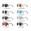Retro Runde Metall Sonnenbrille Steampunk Herren Damen Trend Marke Designer Vintage Sonnenbrillen Shades UV Schutz