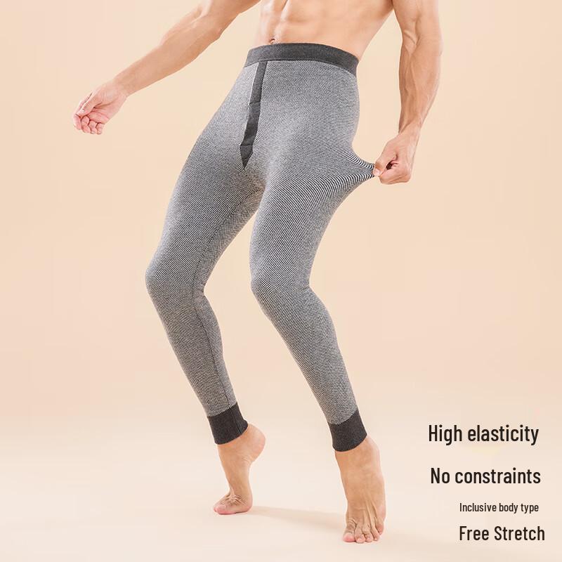 Langsha Men's Thickened Wool Blend Thermal Pants