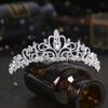 Rhinestone Bridal Jewelry Set: Korean-Style Crown, Necklace & Hair Accessories