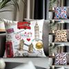 Fashion EEengland Love Printed Cushion Cover Antidustmite Pillowcase Invisible Zipper Silky Short Plush Sofa Cushion Cover