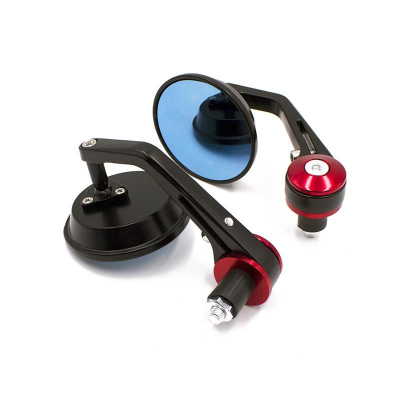 Universal for Yamaha for Kawasaki for Suzuki for Honda Motorcycle Handle Circular Rearview Mirror Reflector Scooter Mirrors
