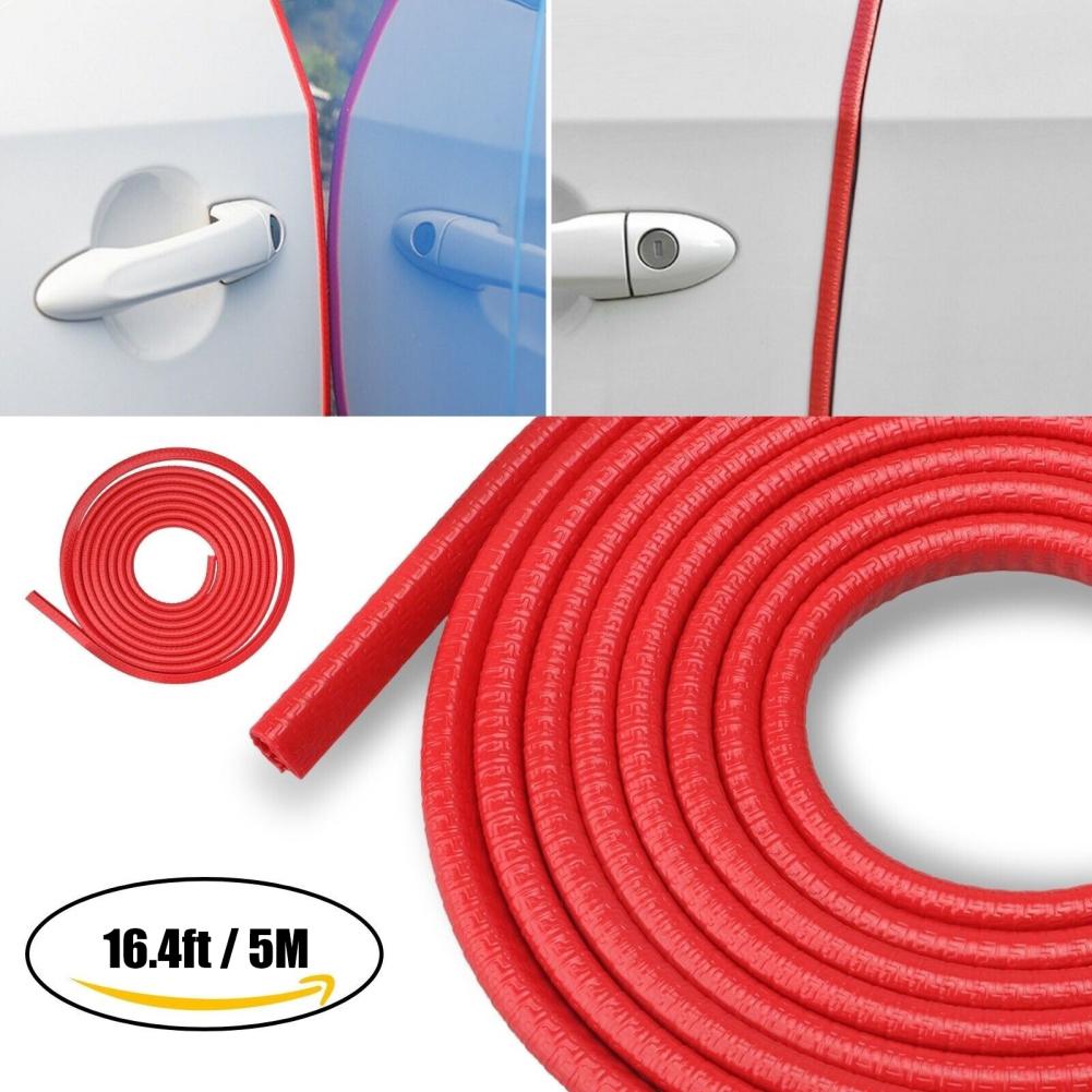 

Доступная резиновая кромка, U-образный защитный кожух, уплотнительная полоса для панелей, дверей автомобиля, стальных пластин, украшение 5 метров красный