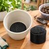 200lots Plastic Pot Drain Screens with Perforated Round Construction to Help Control Soil During Potting and Repotting